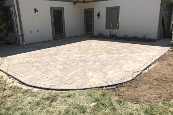 Brookside Patio Almost complete, sod to come