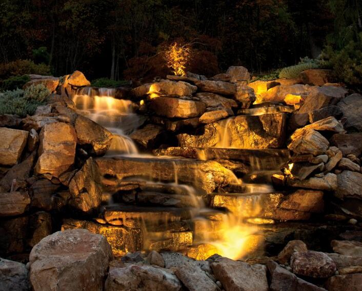 Heinen outdoor lighting water feature fixtures.