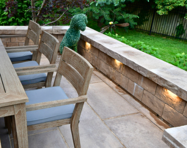 Heinen Landscape Retaining Wall Install Kansas City